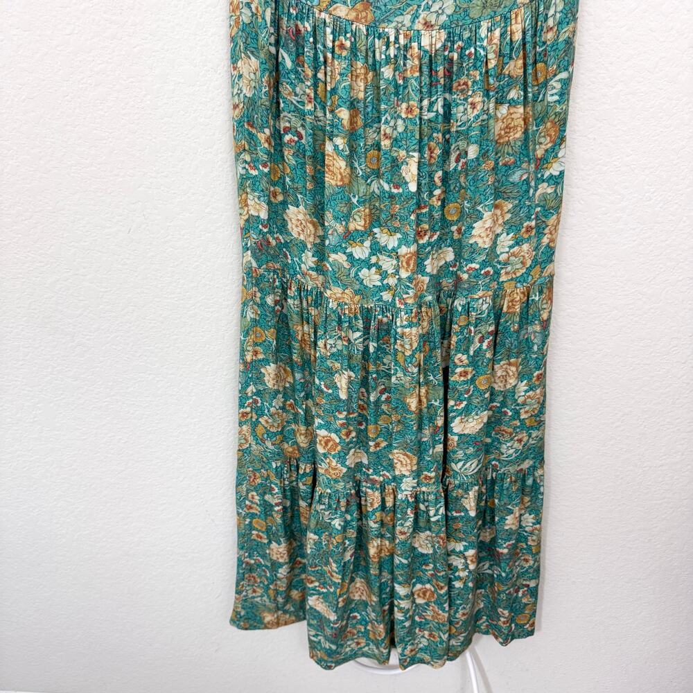Peruvian Connection Womens Strapless Casual Maxi Dress Size M Floral Summer - Picture 4 of 8